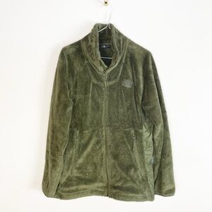 The North Face Fleece zipup jacket Army Green - Womens size M